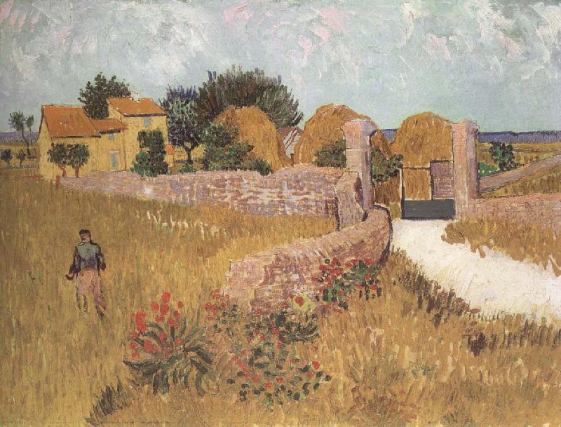 Vincent Van Gogh Bondgard in Provence Sweden oil painting art